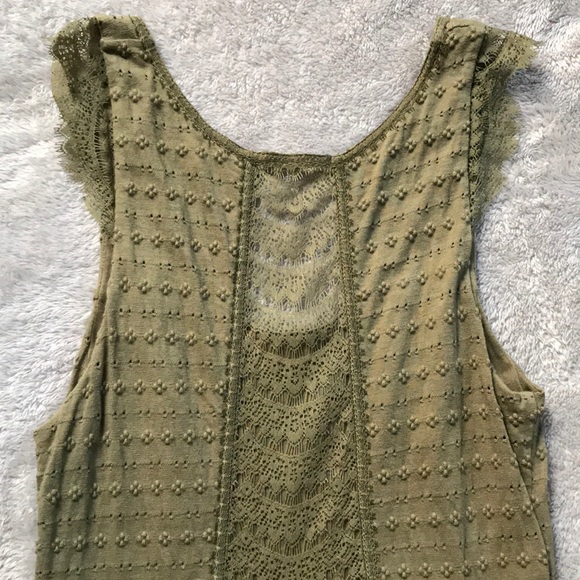 Free People Olive Green Embroidered Lace Dress - Picture 8 of 8